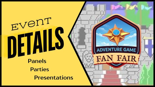 Adventure Game Fan Fair update: Panels, parties and presentations announced!